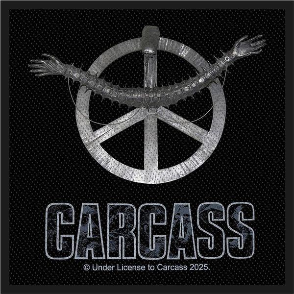 Carcass - Toppa "Heartwork"", Tessuto RO13933 (Taglia Unica) (Nero)"-image