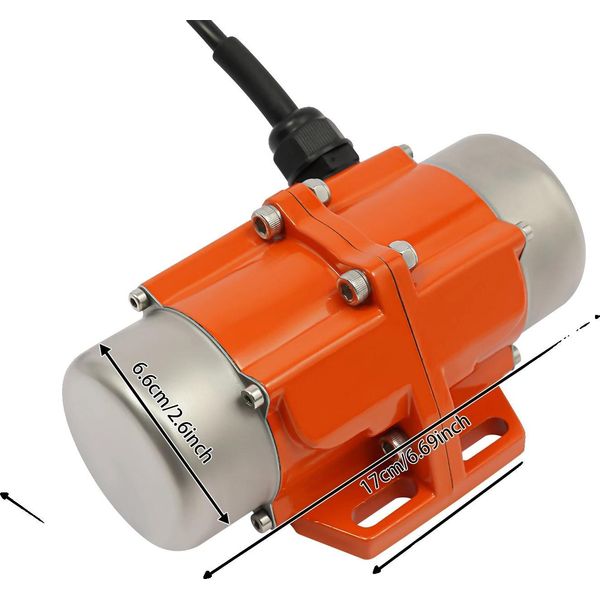 Motore A Vibrazione, Velocità Regolabile 1500-3000 Giri/Min, Impermeabile IP65, 60W, Ue-image