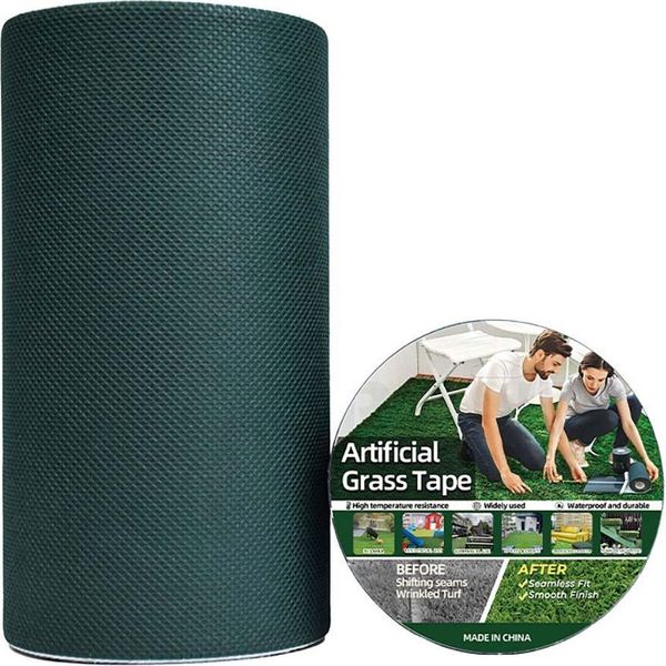 Inf Nastro Di Giunzione Per Erba Artificiale Verde Scuro - 5Cm X 5M-image