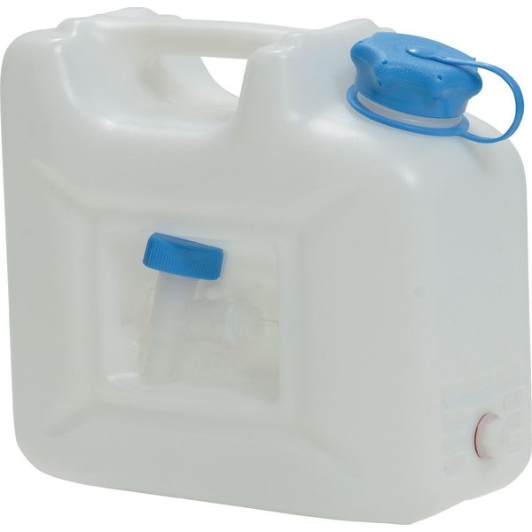 Tanica Per Acqua 12L HD-PE Impilabile, Con Rubinetto Di Uscita H310Xl350Xp165Mm HÜNersdorff-image