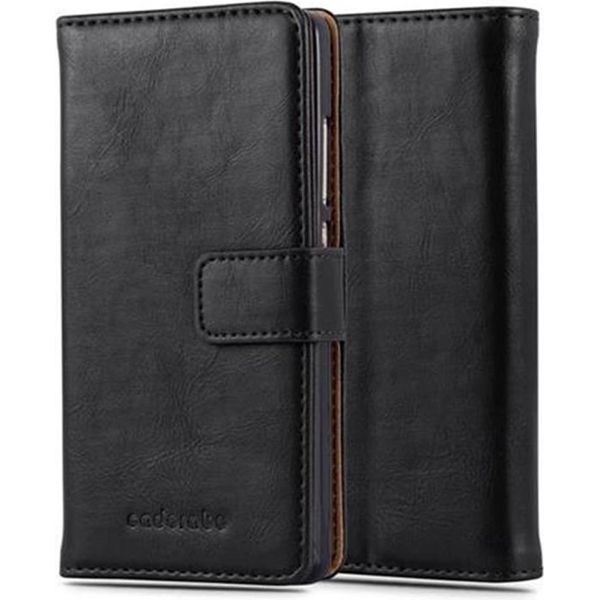 Cadorabo Cover Per Huawei P8 Lite 2015 Cover Protettiva In Nero Telefono Cellulare Cover Libro Custodia-image