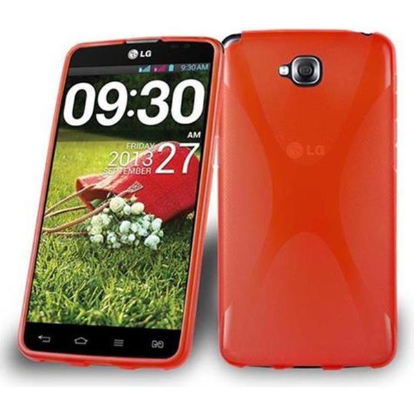 Cadorabo Custodia Per Telefono Cellulare Per Lg G Pad Pro Lite In Cover Rossa Tpu Silicone Back Cover Case-image