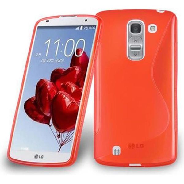 Cadorabo Custodia Protettiva Per Lg Optimus G Pro 2 Cover In Rosso Custodia Per Cellulare Tpu Custodia In Silicone-image