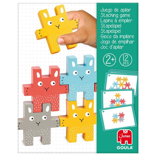 Jumbo Spiele Goula Gioco Impilabile Coniglio, Giocattolo Impilabile, Giocattolo In Legno, Giocattolo Per Bambini, Legno, 55243-image