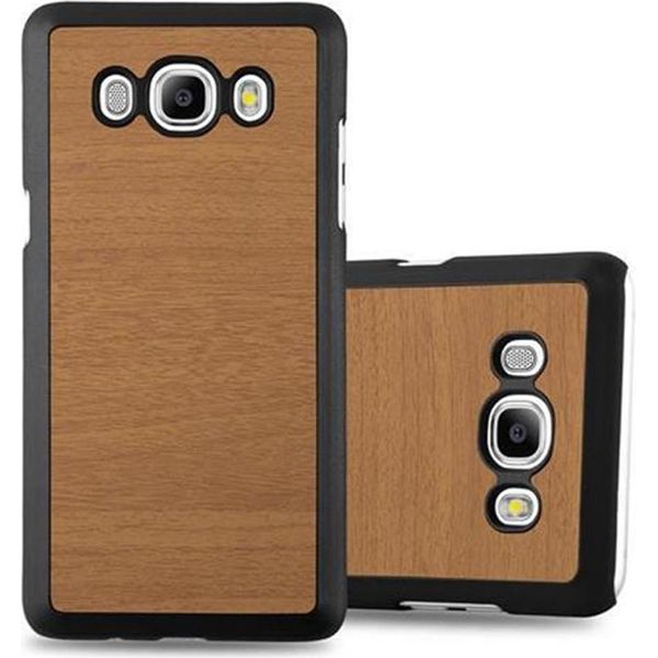 Cadorabo Cover Per Samsung Galaxy J5 2016 Cover Protettiva In Marrone Custodia Rigida Aspetto Legno Cover Per Telefono Cellulare-image
