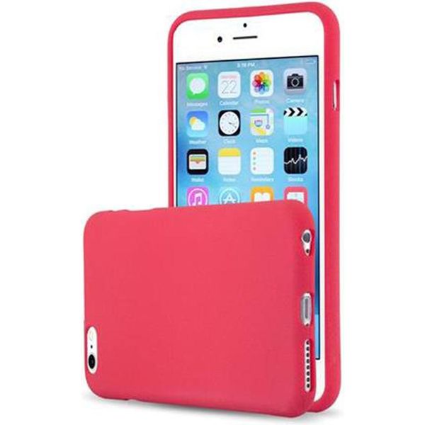 Cadorabo Custodia Protettiva Per Apple Iphone 6 Plus / 6S Plus Custodia In Rosso Telefono Cellulare Tpu Etui Cover Case-image