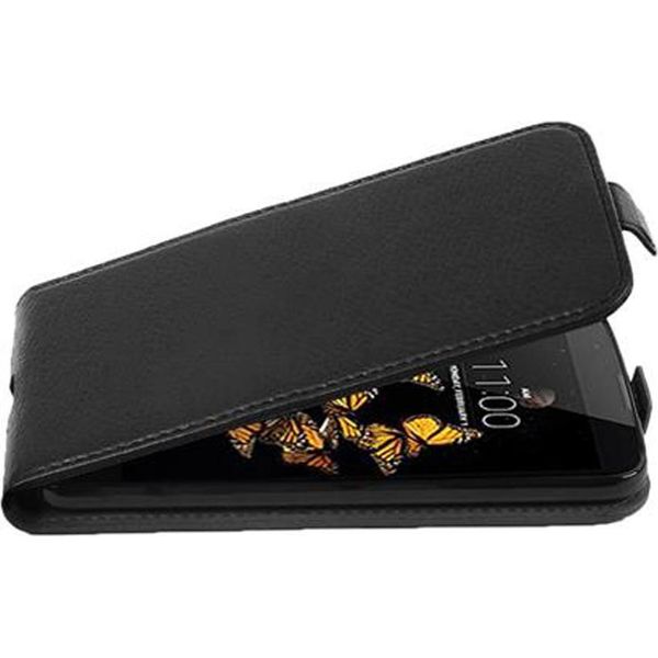 Cadorabo Custodia Protettiva Per Lg K8 2016 Cover In Nero Flip Case Custodia Telefono Cellulare Cover Imitazione Pelle-image