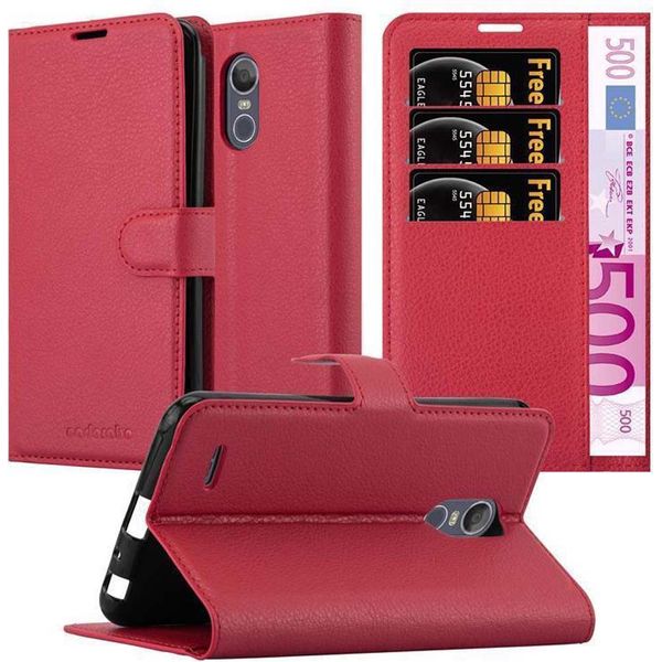 Cadorabo Custodia Per Lg Stylus 3 Custodia Protettiva In Rosso Custodia Per Cellulare Cover Chiusura Magnetica-image