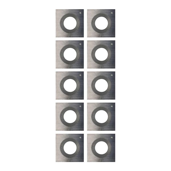Lama Quadrata Reversibile | 14 X 14 X 2 Mm 30° | 10 Pezzi | Lama Reversibile Adatta Per Legno Duro, Legno Tenero E Plastica | Lama Di Ricambio Per Pretaglierina, Taglierina Per Vernice, Taglierina Per Scanalature | TL15-image