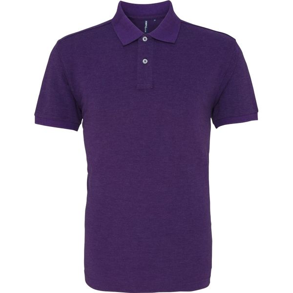 Polo Asquith & Fox Da Uomo, Manica Corta RW3471 (S) (Viola Screziato)-image