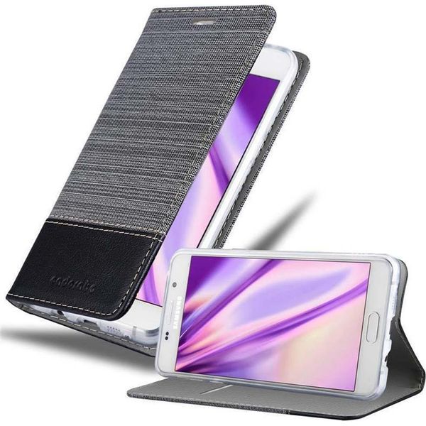Cadorabo Custodia Per Samsung Galaxy A7 2016 Custodia Protettiva In Grigio Custodia Per Cellulare Custodia A Libro Cover-image