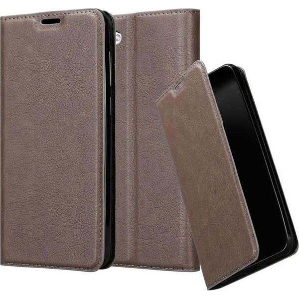 Cadorabo Cover Per Htc Desire 12 Cover Protettiva In Marrone Custodia Per Cellulare Cover Chiusura Magnetica-image