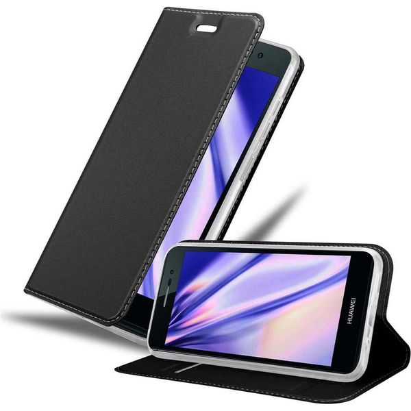Cadorabo Custodia Per Cellulare Per Huawei Ascend P7 Custodia Protettiva In Nero Cover Etui Book Case Booklet-image