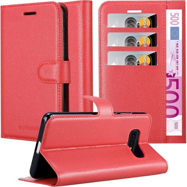 Cadorabo Custodia Per Samsung Galaxy S10E Custodia Protettiva In Rosso Custodia Per Cellulare Cover Chiusura Magnetica-image