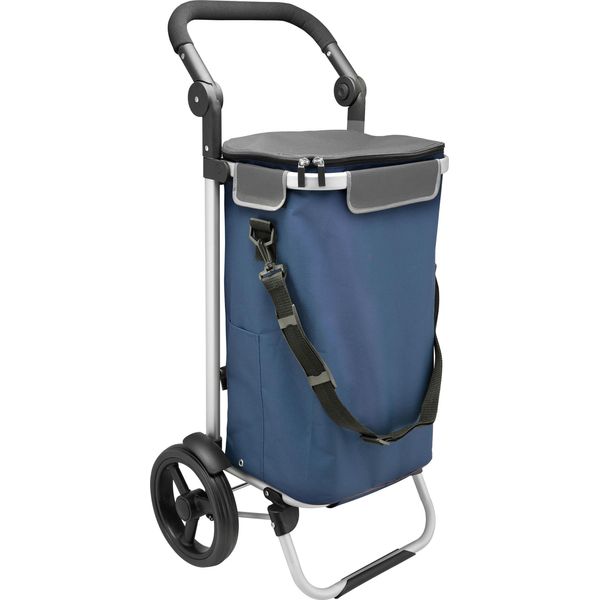 Carrello Spesa Bremermann Jeebel, Carrello Spesa, Manico Regolabile, Borsa Blu-image
