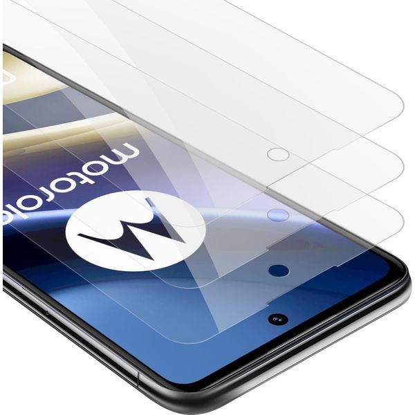 Cadorabo 3X Proteggi Schermo Blindato Per Motorola Moto G51 5G In Vetro Temperato Trasparente-image