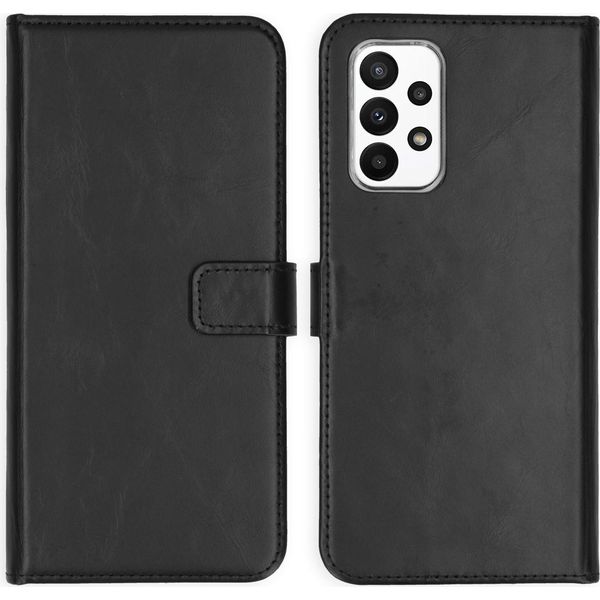 Custodia Per Samsung Galaxy A23 - Vera Pelle - Custodia Selencia Flap - Nero-image