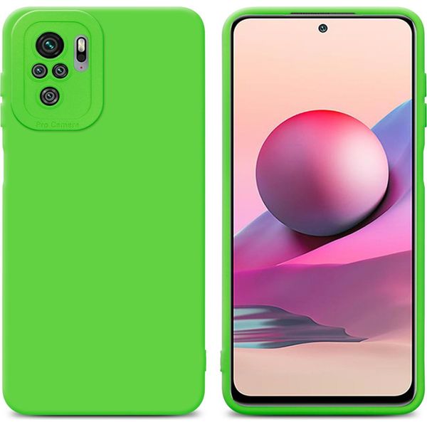 Cadorabo Custodia Per Xiaomi Redmi Note 10 4G / Redmi Note 10S Custodia Protettiva In Silicone Tpu Verde Custodia Per Telefoni Cellulari-image