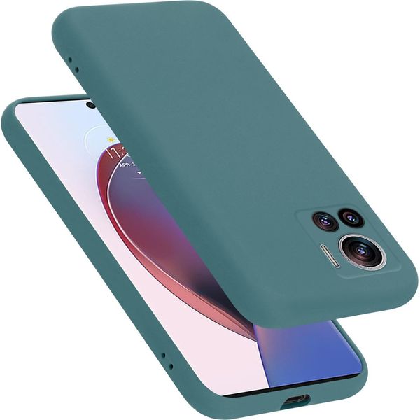 Cadorabo Custodia Protettiva Per Motorola Edge 30 Ultra / X30 Pro Custodia In Verde Per Cellulare Custodia Cover Tpu Etui-image