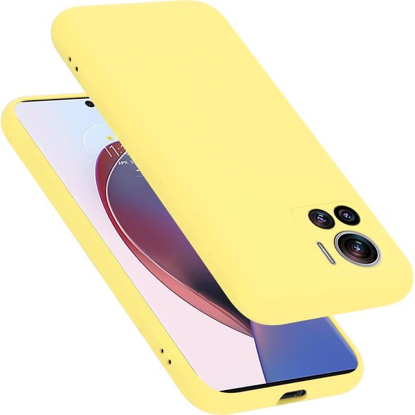 Cadorabo Custodia Protettiva Per Motorola Edge 30 Ultra / X30 Pro Custodia In Giallo Per Cellulare Custodia Cover Tpu Etui-image