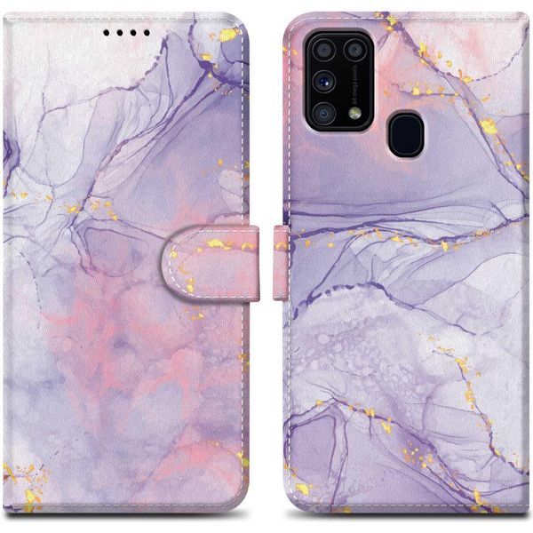 Cadorabo Custodia Protettiva Per Samsung Galaxy M31 Case Design Viola Custodia Del Telefono Cellulare Custodia Protettiva Custodia Magnetica Custodia Cover-image