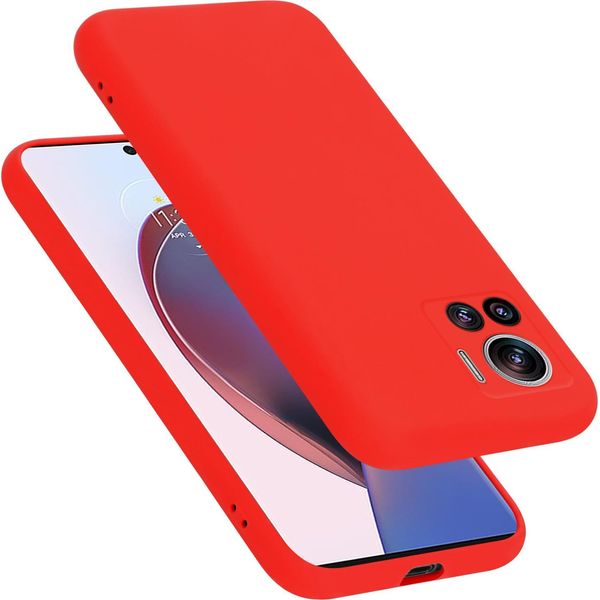 Cadorabo Custodia Protettiva Per Motorola Edge 30 Ultra / X30 Pro Custodia In Rosso Per Cellulare Custodia Cover Tpu Etui-image