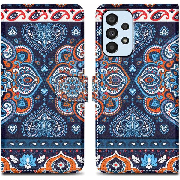 Cadorabo Custodia Protettiva Per Samsung Galaxy A33 5G Case Design Blu Custodia Del Telefono Cellulare Custodia Protettiva Custodia Magnetica Custodia Cover-image