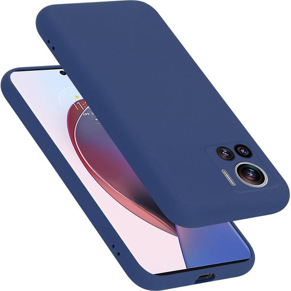 Cadorabo Custodia Protettiva Per Motorola Edge 30 Ultra / X30 Pro Custodia In Blu Per Telefono Cellulare Custodia Cover Tpu Etui-image