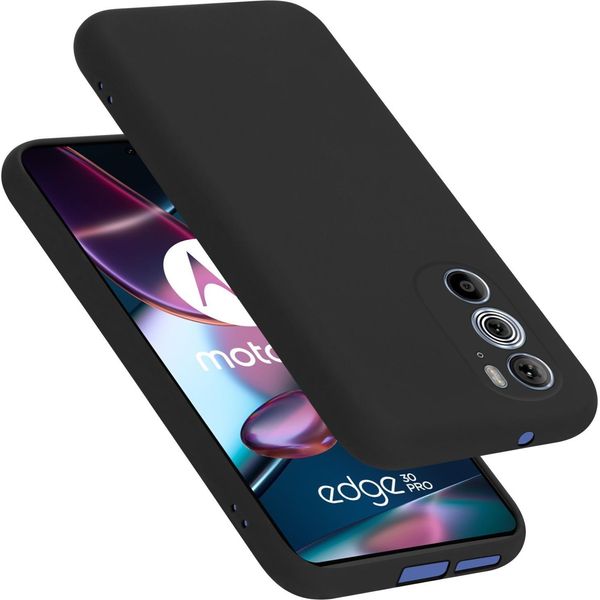 Cadorabo Custodia Protettiva Per Motorola Edge 30 Pro / Edge+ Custodia In Nero Per Cellulare Custodia Cover Tpu Etui-image