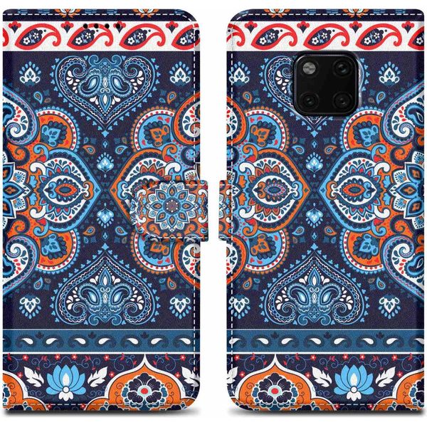 Cadorabo Custodia Protettiva Per Huawei Mate 20 Pro Case Design Blu Custodia Per Telefono Cellulare Custodia Protettiva Custodia Magnetica Custodia Cover-image