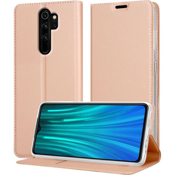 Cadorabo Custodia Per Cellulare Per Xiaomi Redmi Note 8 Pro Custodia Protettiva In Rosa Cover Etui Book Case Booklet-image