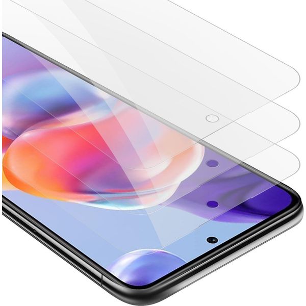 Cadorabo 3X Pellicola Blindata Per Xiaomi Redmi Note 11 Pro+ Pellicola Protettiva In Vetro Protettivo Trasparente Temperato Per Schermo-image