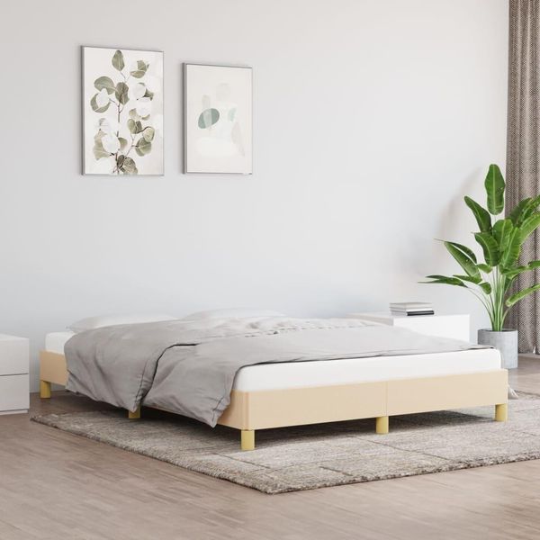 The Living Store Rete Crema 140X200 Cm In Tessuto-image