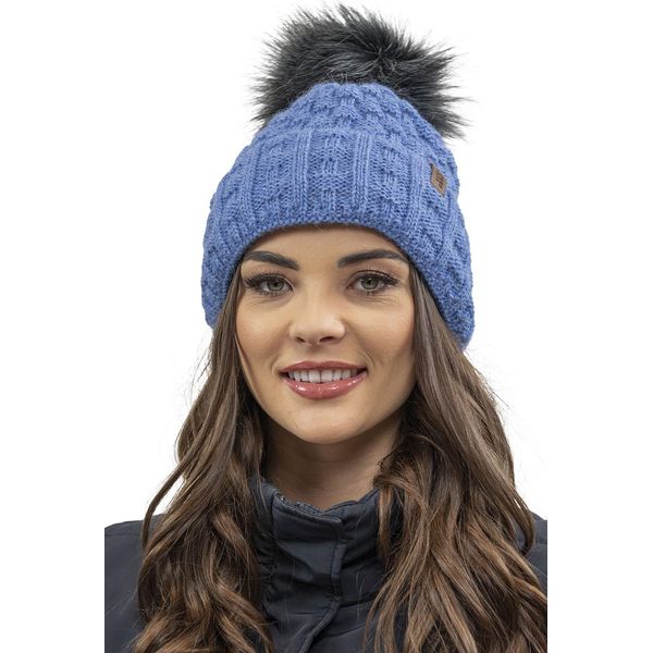 Cappello Invernale Vivisence Con Pompon Da Donna Misura Universale - Caldo Per L'inverno E L'autunno Elegante Copricapo Con Pompon Da Donna Cappello Classico - Jeans-image