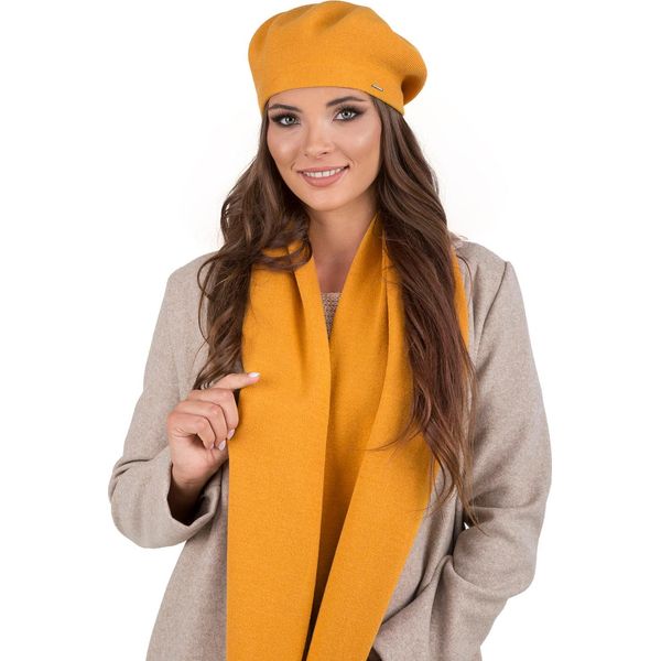 Vivisence Berretto Da Donna Elegante Cappello Invernale E Sciarpa Set Di Copricapo Caldo E Copricollo Per L'inverno E L'autunno Caldo Spesso, Set Invernale Per Le Donne, Eu, Miele, Taglia Unica-image