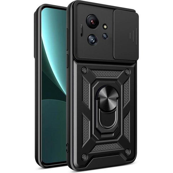 Custodia Blindata Hybrid Armor Camshield Per Infinix Zero Ultra Con Copertura Della Fotocamera - Nero-image