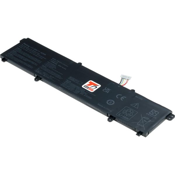 Batteria T6 Power Per Asus Vivobook Flip 14 TM420IA, Li-Poly, 11,55 V, 3640 Mah (42 Wh), Nero-image