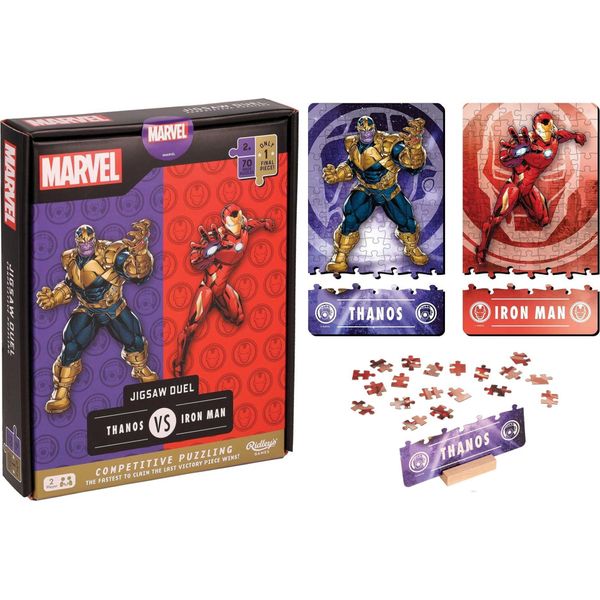RIDLEY'S Games Puzzle Duel Marvel Avengers: Thanos Vs Iron Man 2X70 Pezzi-image