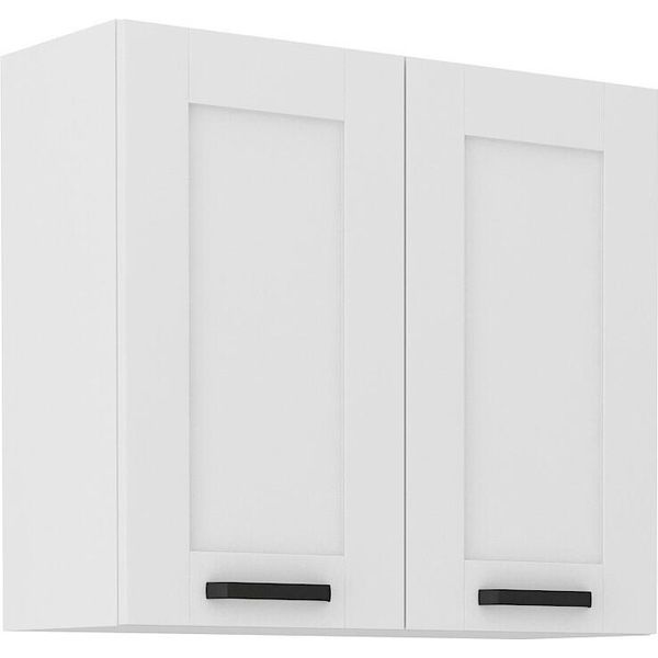 Armadietto Superiore Da Cucina Laili - Larghezza 80 Cm, Bianco-image