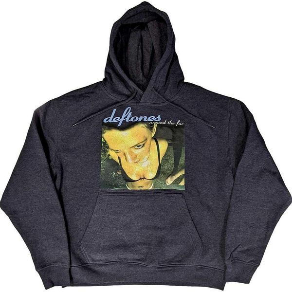 Deftones - Felpa Con Cappuccio "Around The Fur"" Per Uomo/Donna Unisex RO9982 (Xl) (Blu Navy)"-image