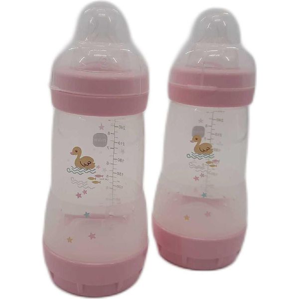 Mam Easy Start Anti Colic Baby Bottle Set Di 2 Biberon Con Tettarella In Silicone Baby-image