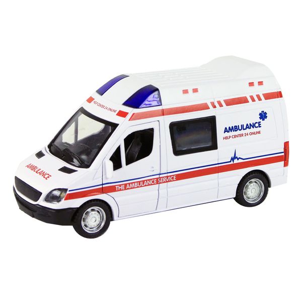 Rappa Ambulanza In Metallo - Auto Con Suoni E Luci-image