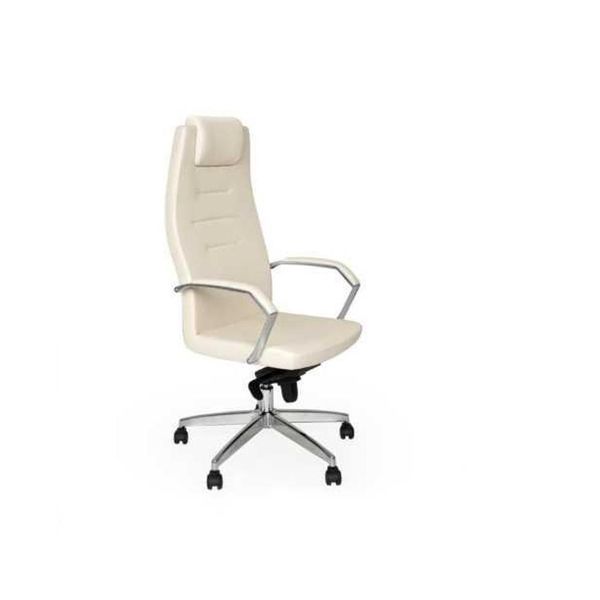 Poltrona Bianca Sedia Di Design Sedie Da Ufficio Sedia Girevole Sedia Executive Sedia Monoposto-image