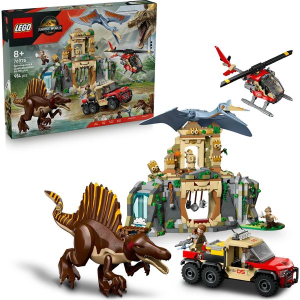 Lego Jurassic World 76976 Spinosaurus & Quetzalcoatlus Air Mission-image