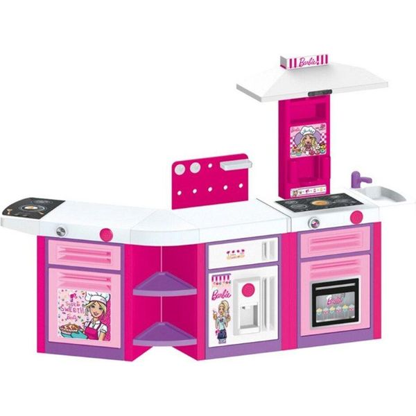 Dolu Barbie Speelkeuken + Geluid Roze-image