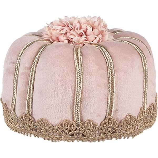 Clayre & Eef Torta Decorativa A Figure Ø 12X7 Cm Tessuto Rosa-image
