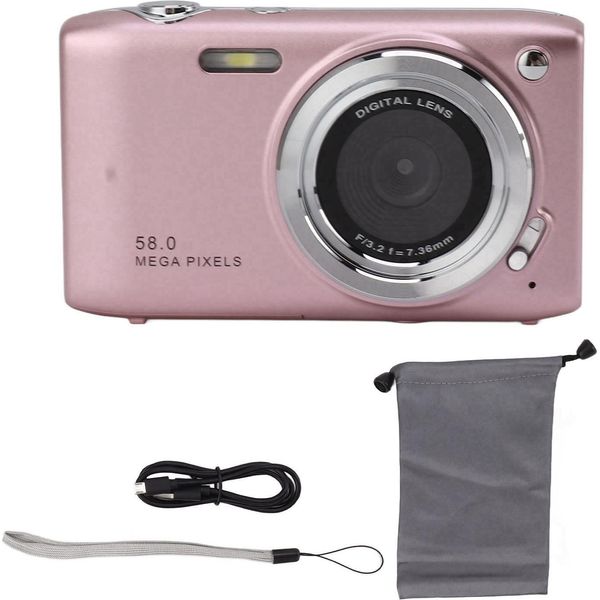 Fotocamera Digitale 4K Per Adolescenti 58MP Hd Schermo Da 2,88 Pollici Zoom 16X Autofocus Fotografia Di Viaggio Compatta Vlog-image