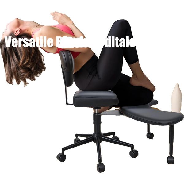 Sedia Da Ufficio, Design Ergonomico, Regolabile In Altezza, Nera-image