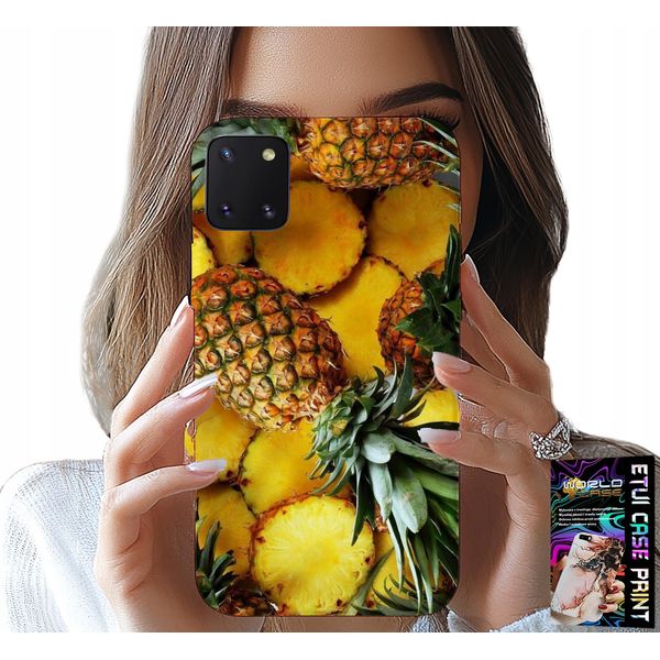 Custodia Per Samsung Galaxy A81 - Ananas Frutta Custodia + Vetro-image