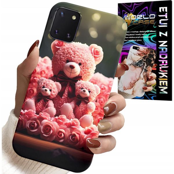 Custodia Per Samsung Galaxy A81 - Orsacchiotto Rosa Regalo Di Famiglia + Lamina-image